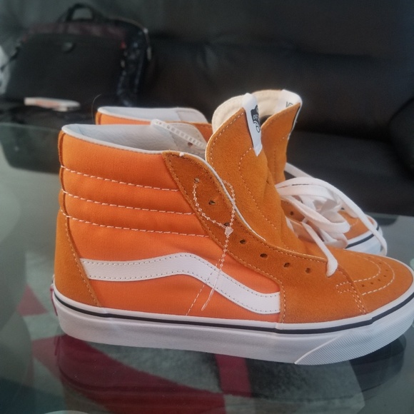 vans orange high tops